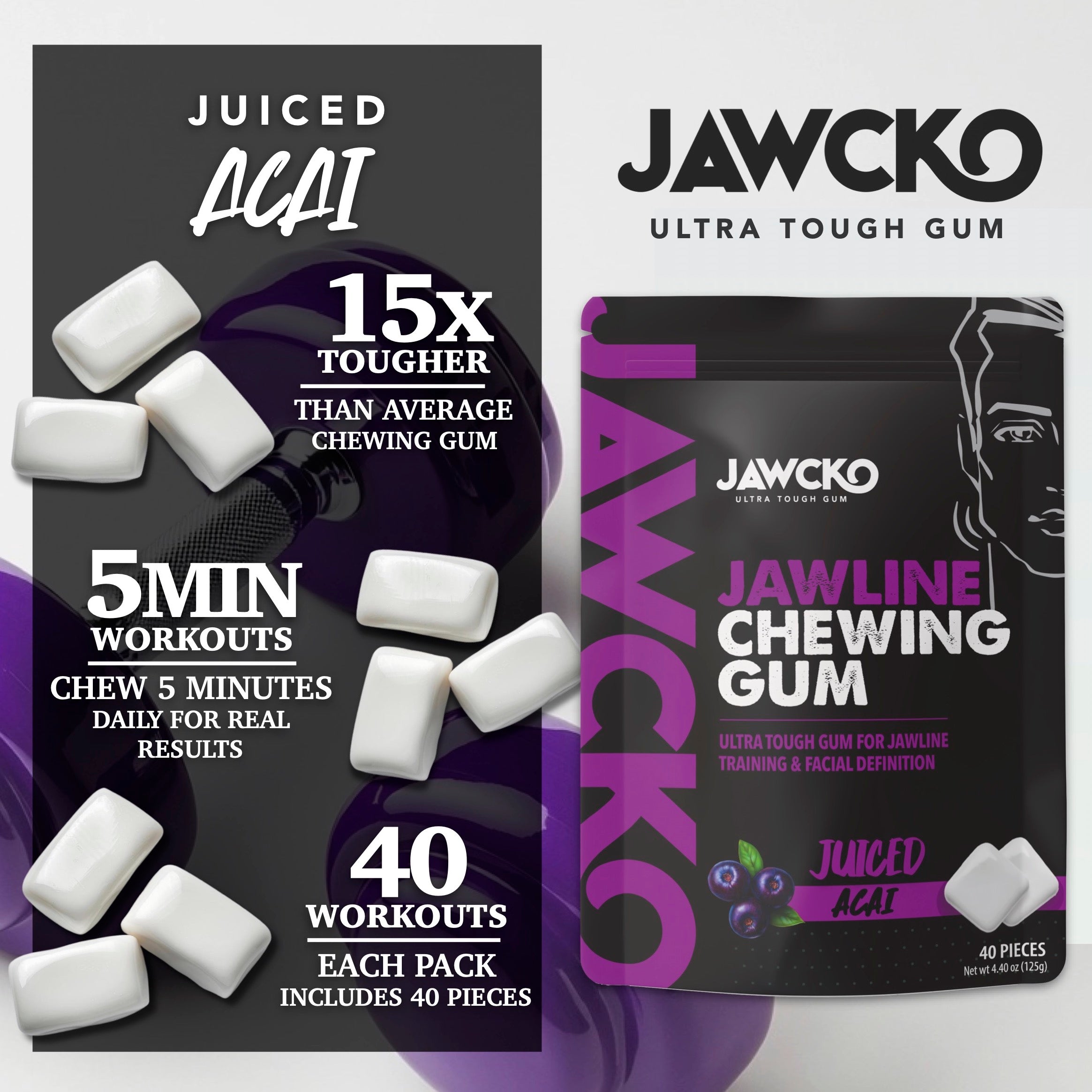Juiced Acai Jawline Gum