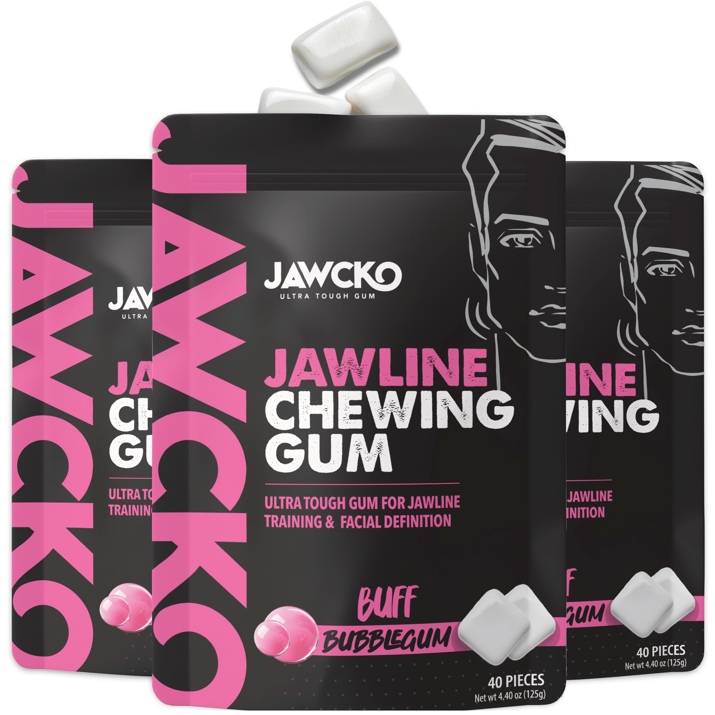 Buff Bubblegum Jawline Gum