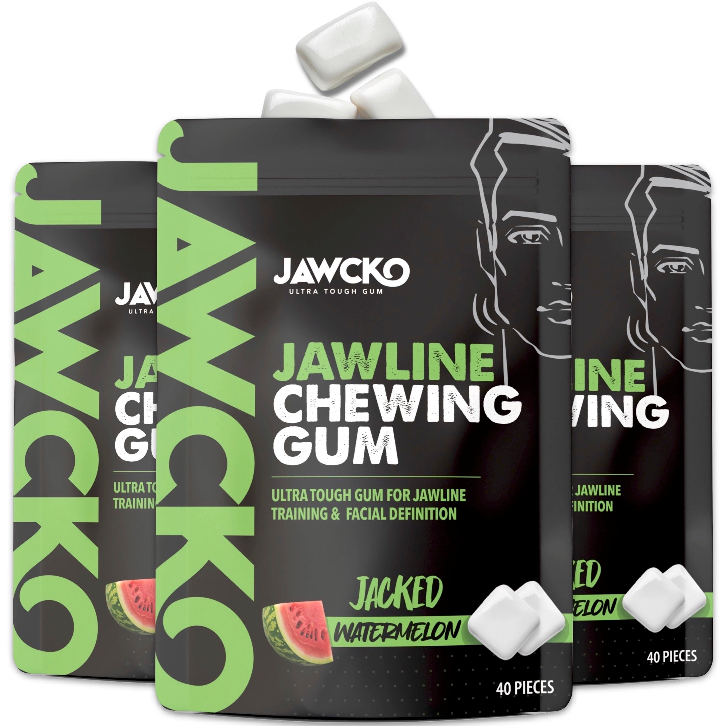 Jacked Watermelon Jawline Gum