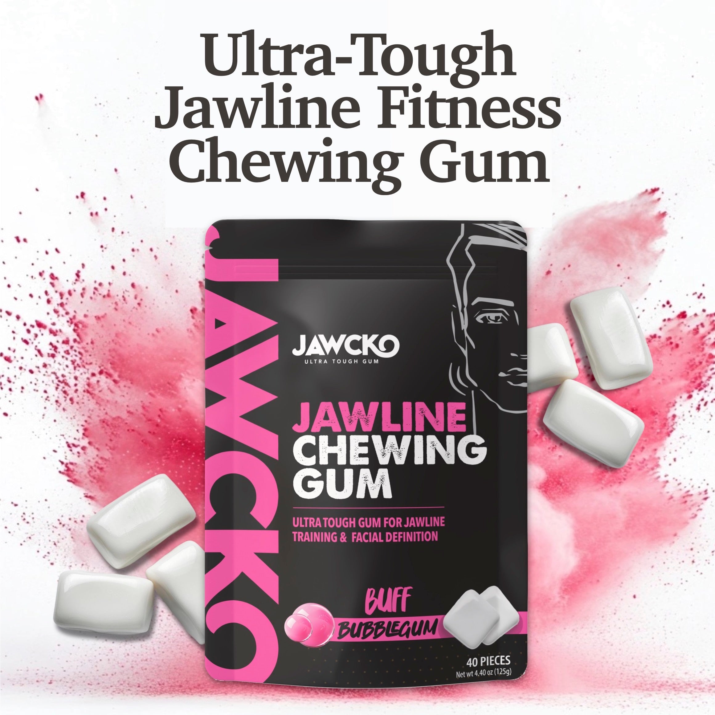 Buff Bubblegum Jawline Gum