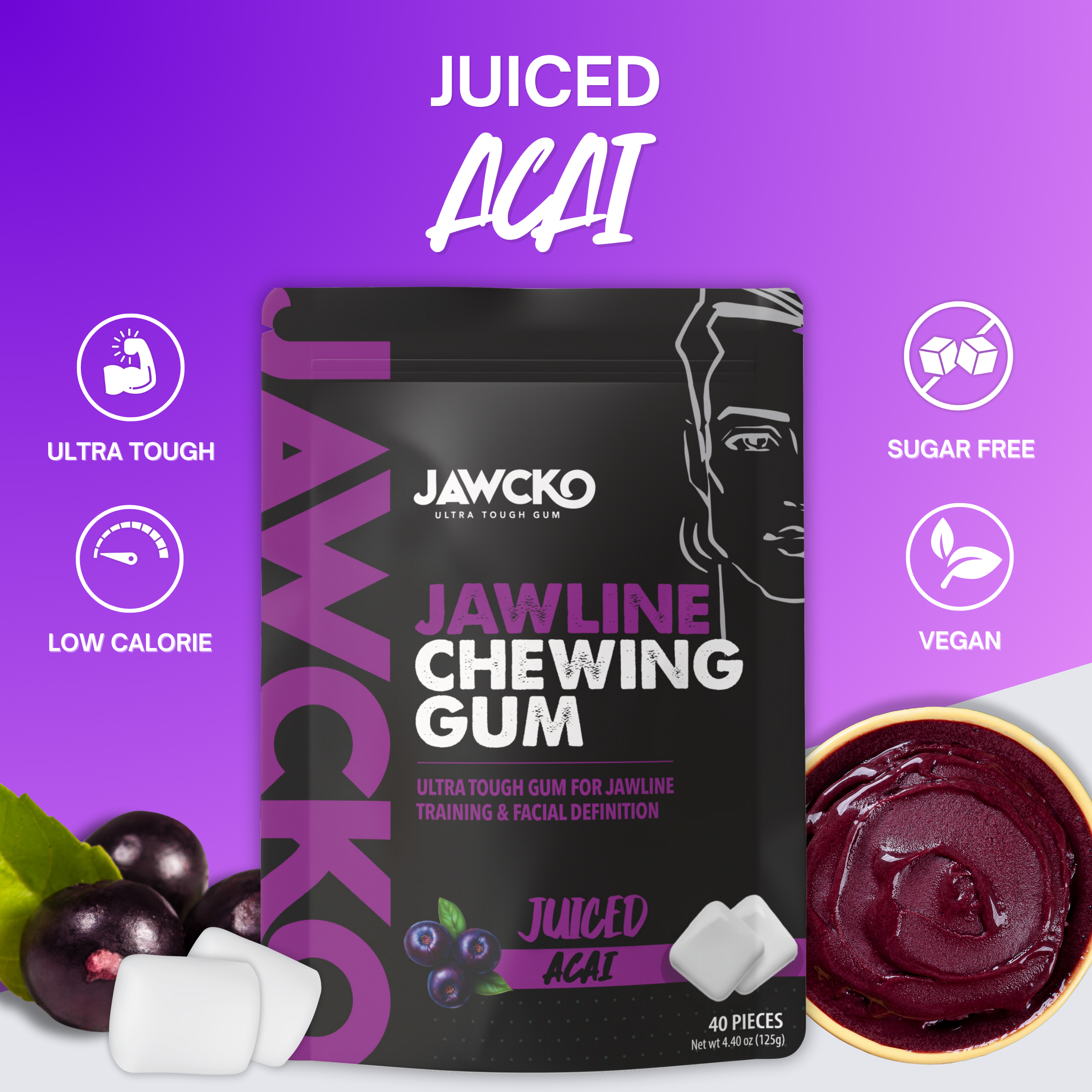 Juiced Acai Jawline Gum