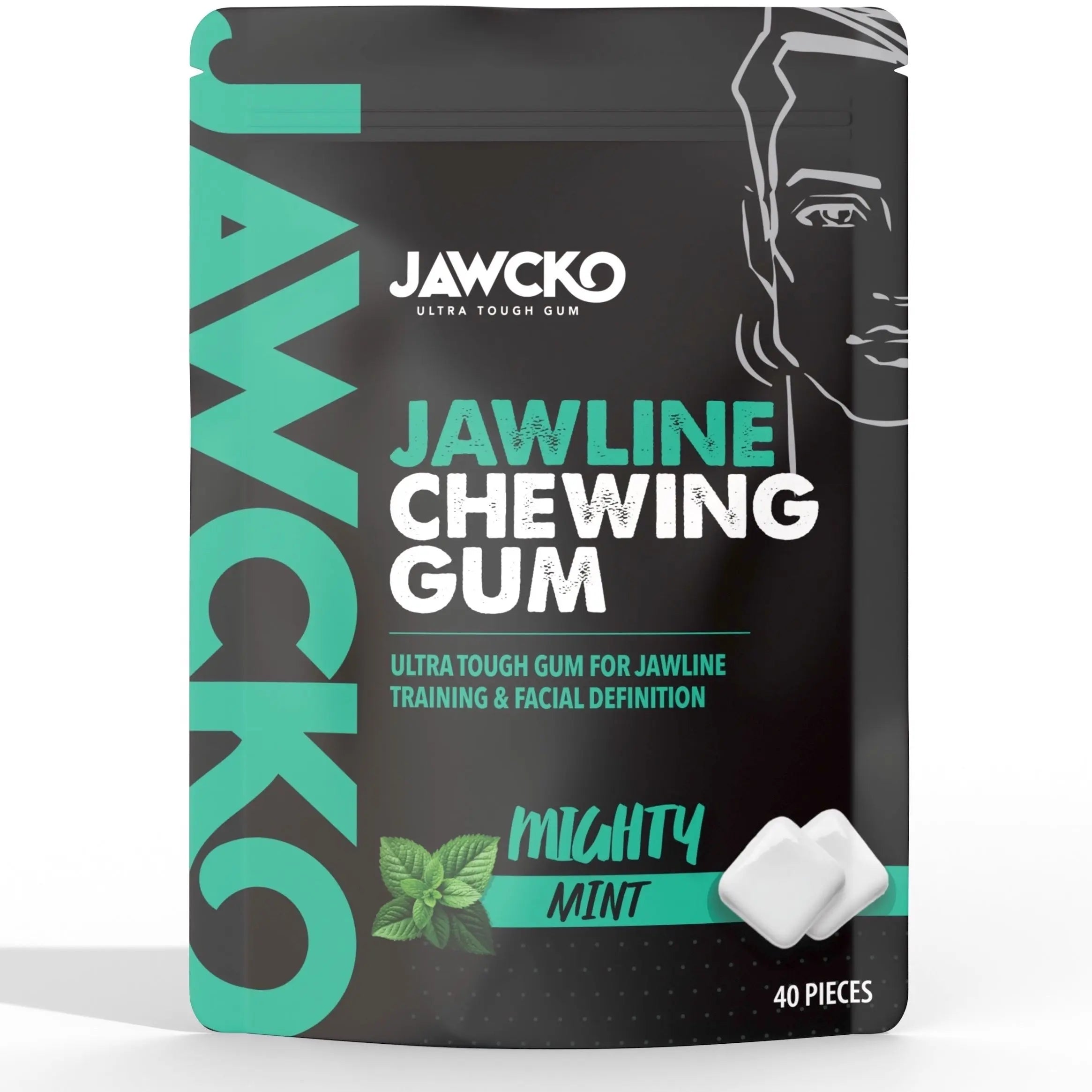 Jawcko Mighty Mint Flavored Jawline Chewing Gum